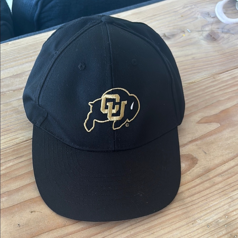 Black Colorado University  Cap with Gold Logo by Hit